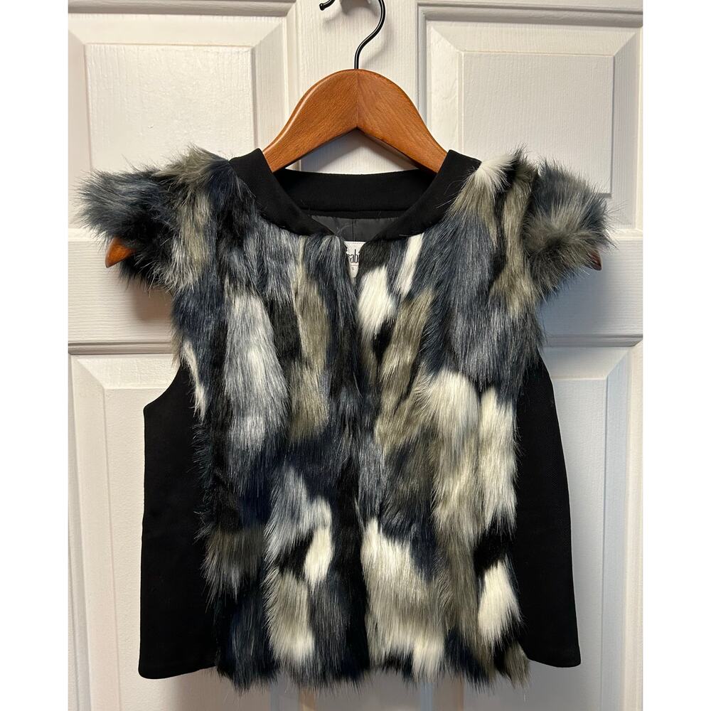 Cabi Cabi Vest Multi Colors Frosty Faux Fur Vest Style 3380, Size S